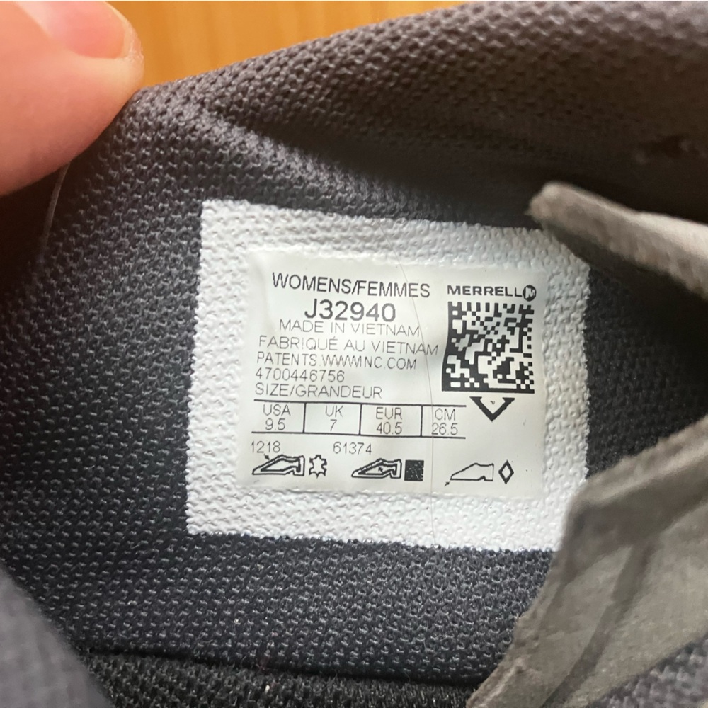 Merrell Vapor Glove 3 minimalist shoe, gray, size 9.5. - Picture 5 of 6